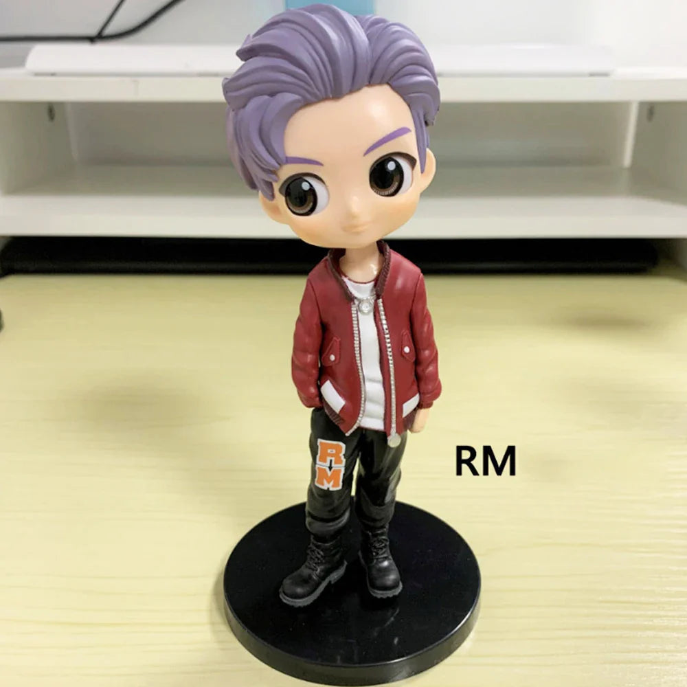 7pcs/set Bangtan Boys Groups Rm Jin Suga Jhope Jimin V Jungkook Doll Model Toy Action Figure Star Idol Cute Army Gift For Kids