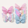 2/4/5Pcs Girls Cute Sequins Double Butterfly Hair Clip Bow Hairpins DIY Headwear Bow Decor Hairgrip Children Hair Accessories