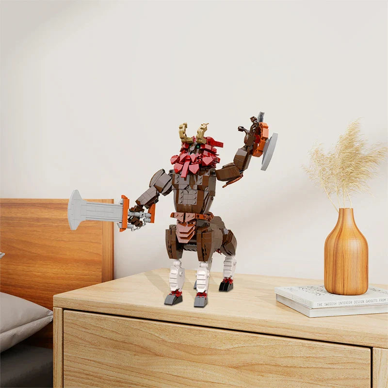 MOC Breath of the Wild Monster Lion Centaur Lynel Building Blocks Kit Game Link Red Bokoblin Figure Brick Model DIY Kid Toy Gift