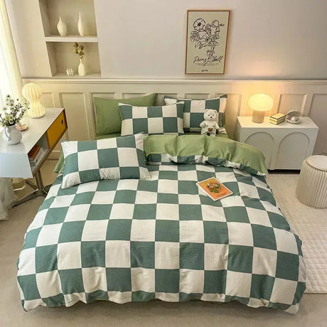 High-quality Home Pure Cotton Bedding Set 100% Cotton Skin-friendly Queen Duvet Cover Set with Sheets Comforter Cover Pillowcase