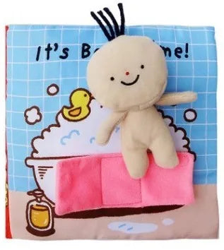 Infant Baby Cloth Book  Bath Potty Baby Book Toys 0-3 Yearls Old Education Activity Books Kids Cognize Reading Puzzle Book Toy