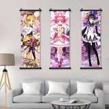 Wall Art Puella Magi Madoka Magica Pictures Anime Poster Scroll Akemi Homura Hanging Tomoe Mami Painting Canvas Print Home Decor