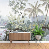 Custom Mural Wallpaper 3D Retro Pastoral Rain Forest Art Wallpaper Living Room TV Sofa Background Wall Painting Papel De Parede