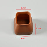 16 Pcs/lot Silicone Chair Table Foot Cover Protector Furniture Feet Round/Square Chair Legs Covered with Felt Silicone