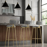 Nordic Bar Chair Light Luxury Home Golden Bar Stool Modern Simple High Chair Chair Back Bar Stool Balcony Restaurant Furniture