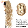 MEIFAN Long Synthetic Wavy Clip in Hair Ponytail Hair Wigs Extensions Style Claw Pony Tail Hairpiece for Women Cosplay Party