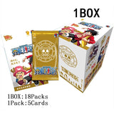 One Piece Collection Cards Box Booster Pack Anime Luffy Zoro Nami Chopper TCG Game Playing Game Cards