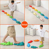 Children Crocodile Balance Stone Montessori Toys Sensory Integration Training Outdoor Play Social Activities Parish Sports Toys