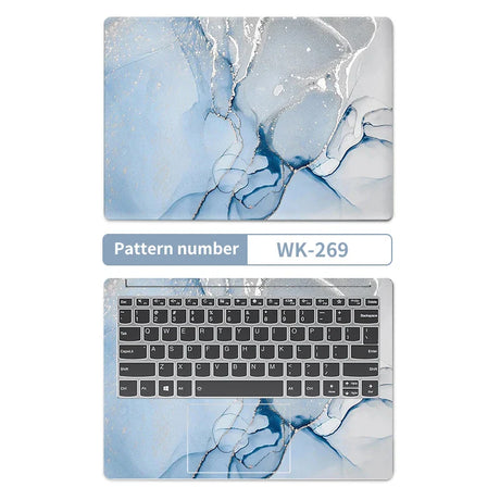 DIY Marble Cover Laptop Skins Vinyl Stickers 13"14"15.6"17.3"PVC Film Waterproof Skin Decorate Decal for Macbook/Lenovo/HP/Acer