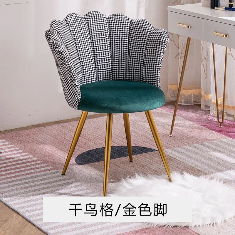 Nordic Computer Pink Chair Girl Dressing Stool Living Room Wheeled Armchairs Rotatable Liftable Sofa Armrest Seat Vanity Chair