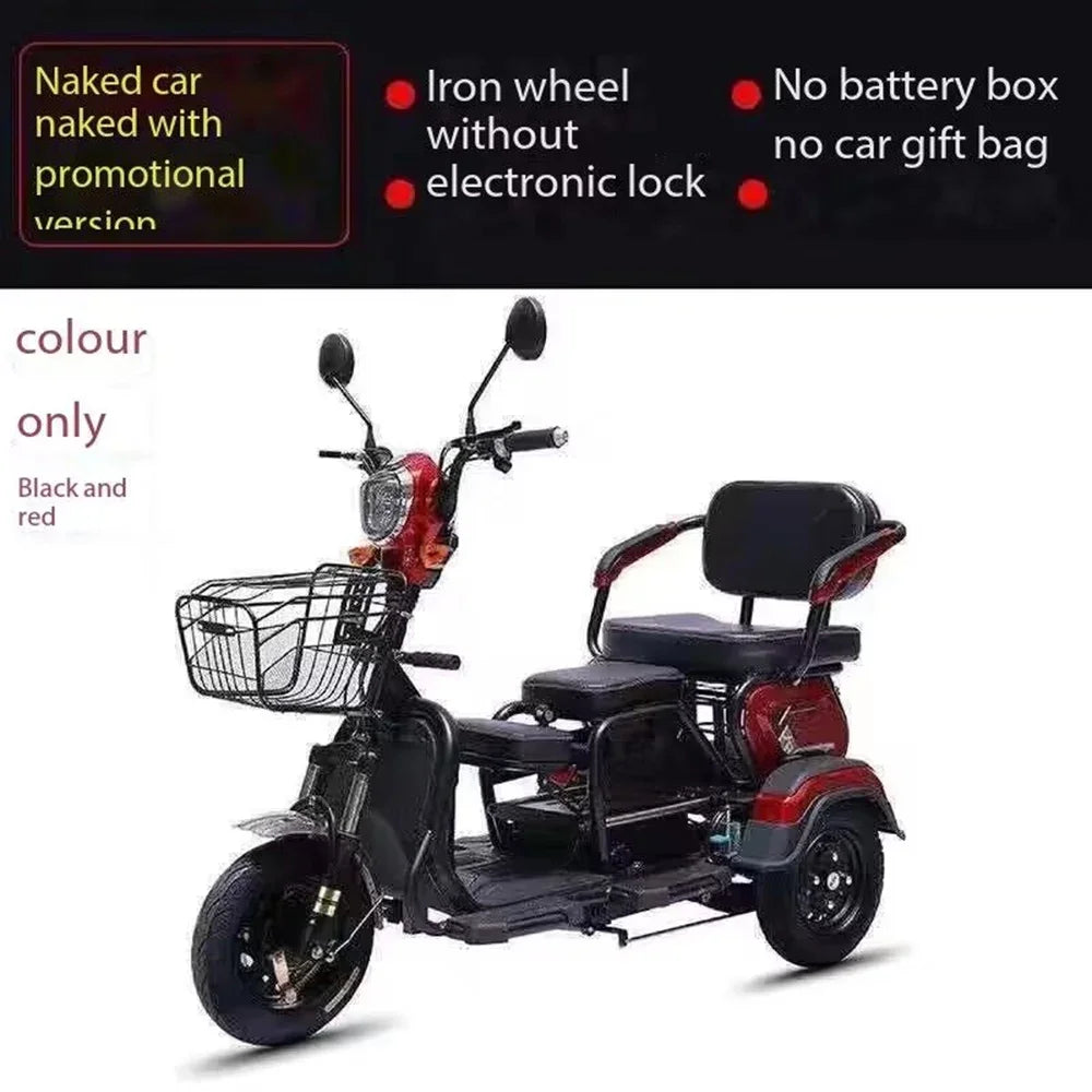 New  Leisure  Adult Electric Motorcycle Three Wheel  For Seniors To Pick Up And Send Off Children