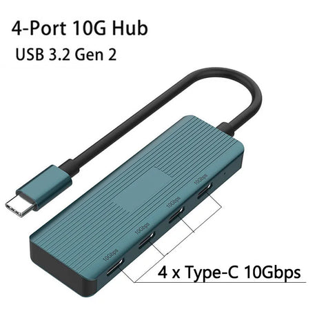 HUB USB C HUB 10Gbps Type-C 3.2 GEN 2 Adapter USB C to USB 2A/2C Splitter for MacBook Laptop iPad Phone PC Accessories USB HUB