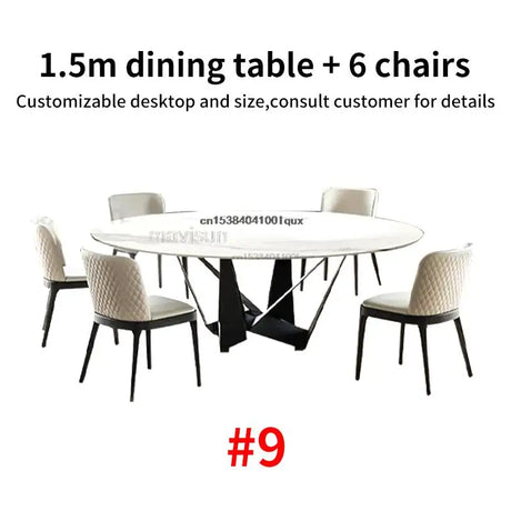 24 Dining Room Table Set Luxury Kitchen Furniture Modern Minimalist Dining Table With 6 Seats Customize Desktop Table And Chairs