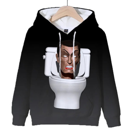 Hot Game Skibidi Toilet Print Hoodies Kids Cartoon Sweatshirts Tops Casual Boys Girls Pullovers Long Sleeve Children Sportwear