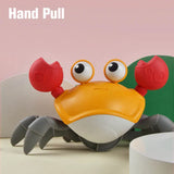 Dancing Crab Escape Crabs Baby Crawling Crab Musical Dancing Moving Toy Run Away Toy for Babies Crawling Interactive Toys