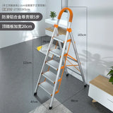 Home Indoor Portable Stairs Modern Telescopic Step Stools Folding Aluminum Ladder Kitchen Multi-function Herringbone Step Ladder