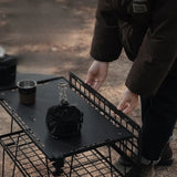 Camping Grid Table Side Hanging Plate Outdoor Tool Organizer Shelf Portable Hole Plate Table Accessories