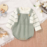 Baby Bodysuits Long Sleeve Spring Autumn Outwear Newborn Boy Girl Knitted Onesie Winter One Pieces Toddler Infant Unisex Clothes