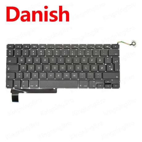 New A1286 Keyboard For MacBook Pro 15" A1286 Replacement Keyboard US UK ES FR RU DE HU KR PT DK NO 2009 2010 2011 2012