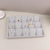 Velvet Jewelry Display Stackable Exquisite Jewellery Holder Portable Ring Earrings Necklace Organizer Box