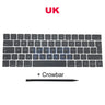 Full Keycaps US UK Spain French Korean For Macbook Pro Retina 13" A1706 15" A1707 Keyboard Keys Replacement key cap 2016 2017