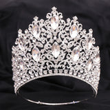 Luxury High Quality Royal Queen Wedding Crown for Women Large Crystal Banquet Tiara Party Costume Hair Jewelry Accessories