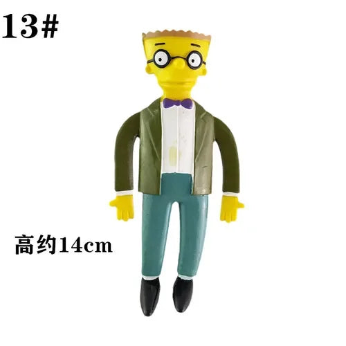 NJ Croce The Simpsonas Figure Bendable Doll Ornaments Accessories Fantasy Figurines Children Present