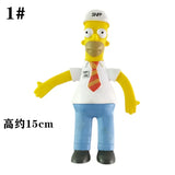 NJ Croce The Simpsonas Figure Bendable Doll Ornaments Accessories Fantasy Figurines Children Present