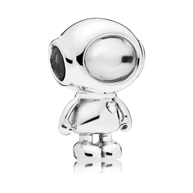 10Pcs/lot Hot Sale Star Moon Astronaut Charms Beads Pendant Fit DIY Bracelets Bangles Jewelry For Women Men Jewelry Gift Pulsera