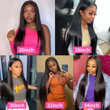 250 Density 30 40 Inch Bone Straight Human Hair Wigs For Black Women 13x4 13x6 Hd Straight Lace Frontal Wig Glueless Preplucked