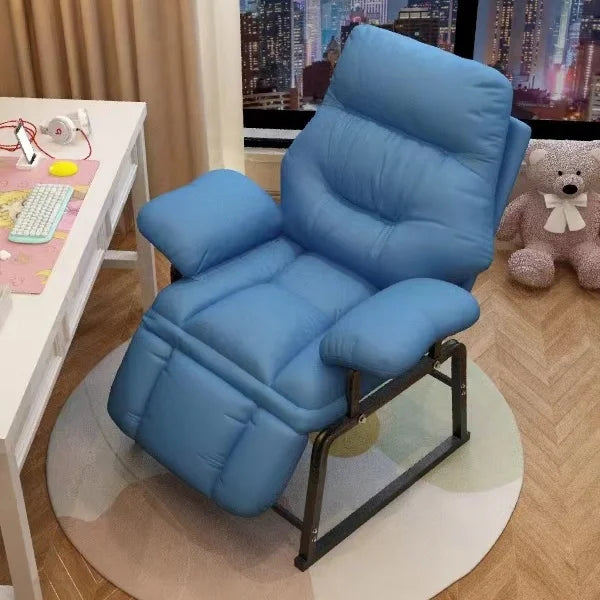 Home Lazy Sofa Chair Comfortable Office Computer Game Chair Can Lie Back Chair Adjustable Dormitory Recliner Break Lounge Chairs