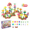 Flower Garden Building Toys Set For Kids Educational Activity for Preschool Toddler Creativity Stacking Block Games Gift