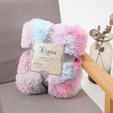 Shaggy Throw Blanket Soft Long Plush Bed Cover Blanket Fluffy Faux Fur Bedspread Blankets for Beds Couch Sofa