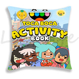 Toca Life World Pillow Case Home Decorative Toca Boca Throw Pillowcase 45*45cm Sofa Cartoon Cushion Covers Zipper Pillow Cover