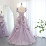 Sharon Said Elegant Lilac Saudi Arabia Evening Dress for Wedding 2024 Luxury Dubai Long Women Engagement Party Prom Gowns SS452