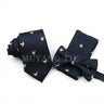 Classic Men's Tie Three-piece Set Polyester Fashion Formal Suit Tie Bowtie Handchief Three-piece Set Wedding Party Accessories