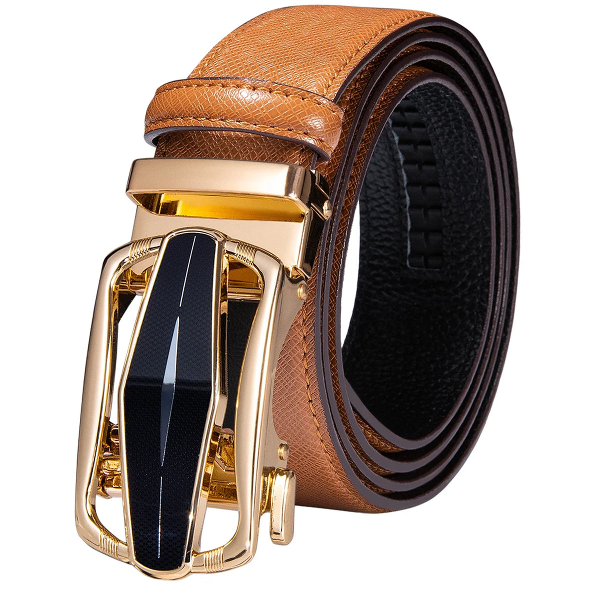 High Quality Mens Belts Black Brown Blue White Green Leather Straps Casual Gold Automatic Buckles Waistband Belt for Men Wedding