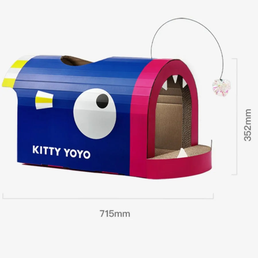 Cardboard Cat House Habitats Light Weight Small Animal Villa Cats Bed Kitten Furniture Toys Tapis Chat Gamelle Pet Supplies