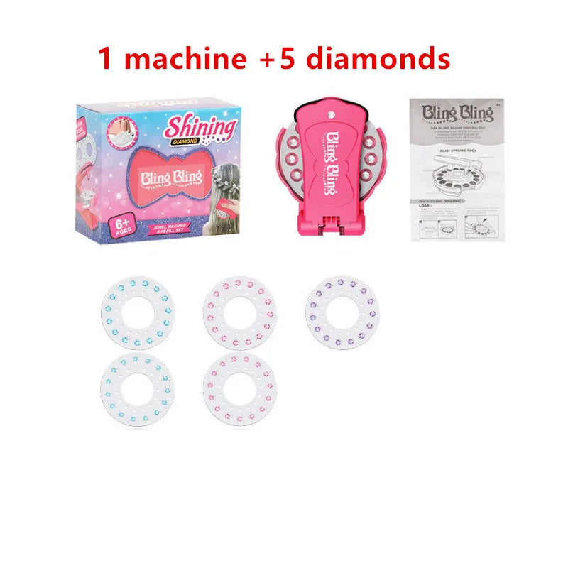 Styling Tools Accessories Automatic Hair Braiding Diamond Ornament Machine Hair Accessories Hair Tinsel заколка для волос Beauty