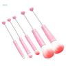 5pcs Jewelry Beaded DIY Eye Brush Detachable Beads Makeup Brushes Set for Women Girls Professional Cosmetics Makeup Tool