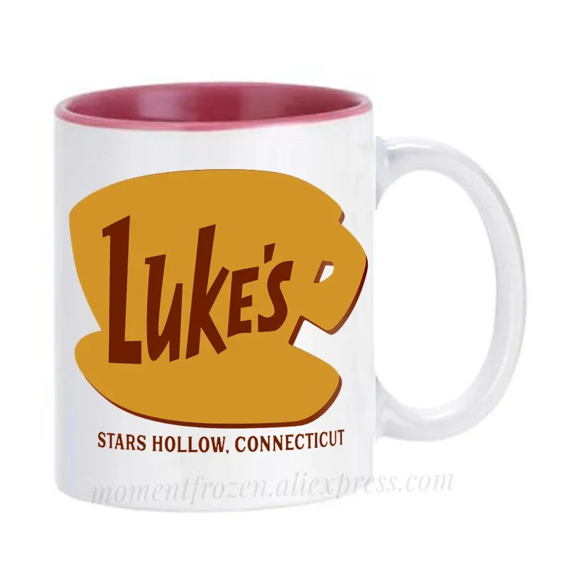 Lukes Luke's Diner Mugs Coffee Mugs Tea Cups Home Decal Friend Gifts Milk Mugen Novelty Coffeeware Drinkware Tableware Teaware