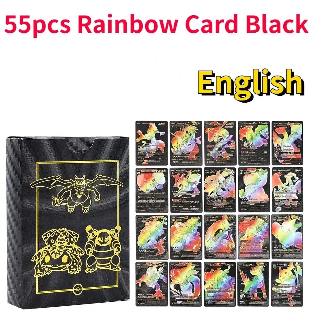 1996 Gen1 Pokemon First Edition English 60pcs Cards Vmax Charizard Pikachu Rare Classic Collection Battle Game Cards Toys Gifts