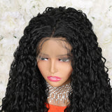 Long Curly Hair Wigs 13*4 Lace Front Hair Wigs With Baby Hair For Women Natural Color Synthetic Fiber Heat Resistant Hair Wig