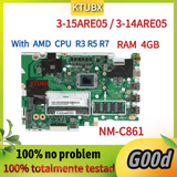 NM-C861.For Lenovo IdeaPad 3-15ARE05/3-14ARE05/IdeaPad 3-17ARE05 Laptop Motherboard.With R3 R5 R7 AMD CPU.4G RAM.100% test work