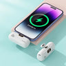 10000mAh Wireless Power Bank Mini Capsule Capsule Fast Charging Mobile Power Supply Emergency External Battery For Type-c iPhone