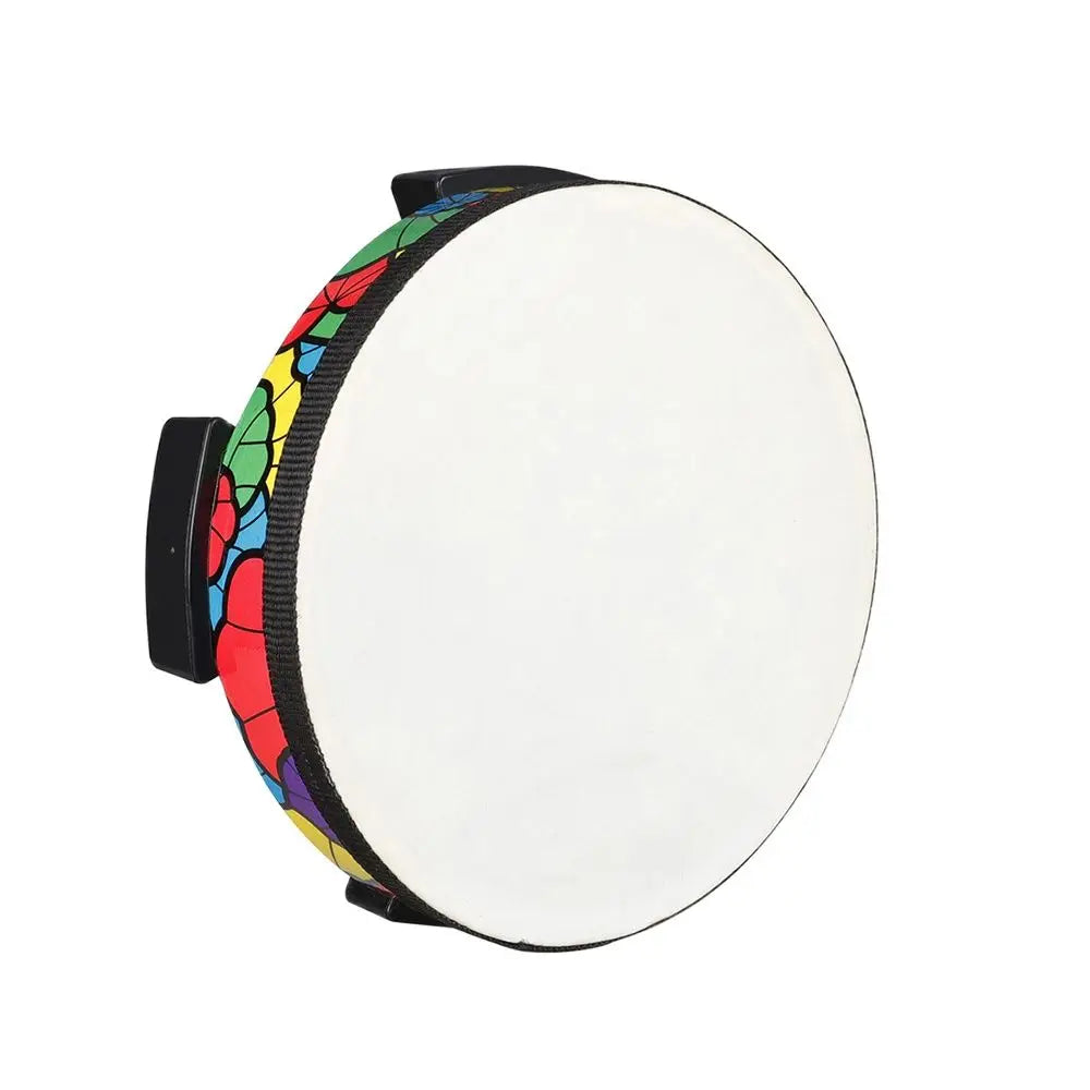 8/10 Inches Ground Drum Sheepskin Drumhead Orff Tambourine Handheld Children Musical Enlightenment Percussion Instrument Toys