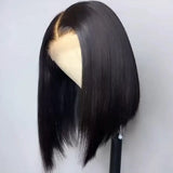 Sun-Ray T Part Lace Front Wig 13*4 Lace Front Human Hair Wigs For Women  Closure Wigs 180 Density Short Straight Bob Wigs