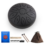 6-Inch Steel Tongue Drum 11 Notes Handpan Drum C Key Drum Mallet Finger Picks Percussion Musical Instruments for Meditation Yoga