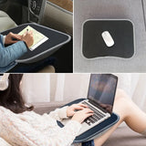 MUMUCC Multifunctional Laptop Desk With Cushion and Filled with Foam Particles, Small Pillow Table, Hard Mouse Pad Large