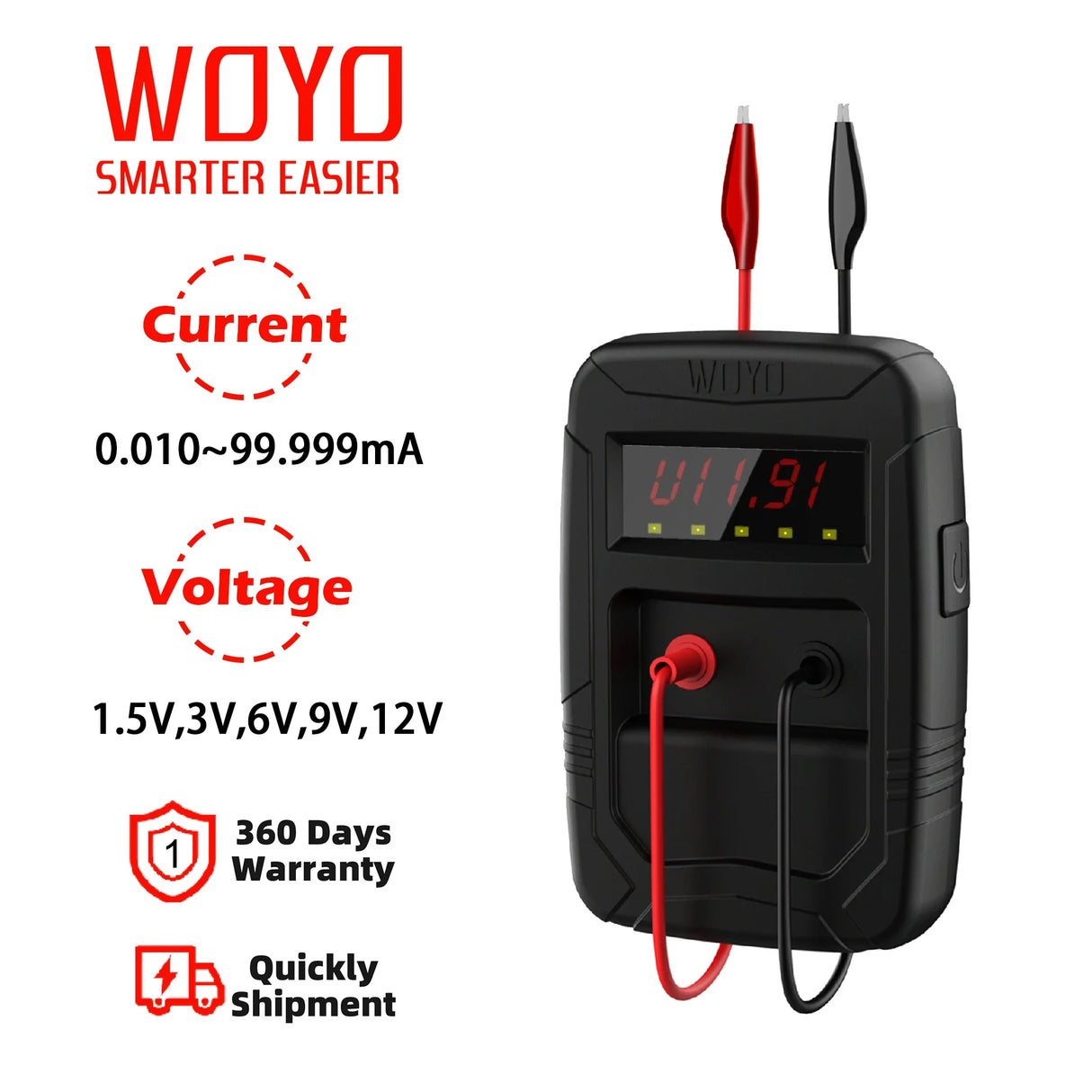 WOYO Inspection tools For All Car Keys, PL001 Frequency Counter Remote Control Tester with PL002 PCB Leakage Current